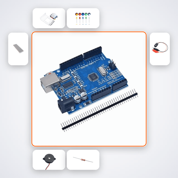 Auto Light Energy Saver Pro Kit with Arduino Uno + LED - Compoden