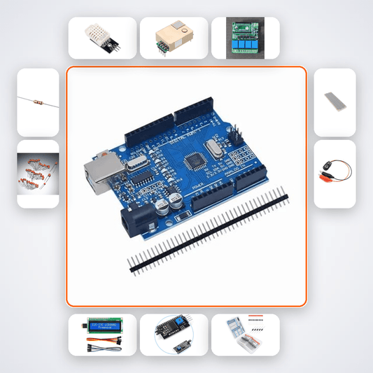 Automated Greenhouse Fan Kit with Arduino Uno + DHT22 - Compoden