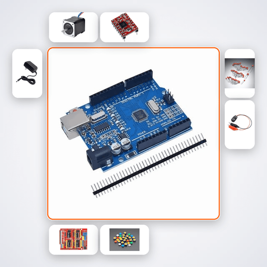 Automated PCB Drill Press Kit with Arduino Uno + Stepper Motor - Compoden