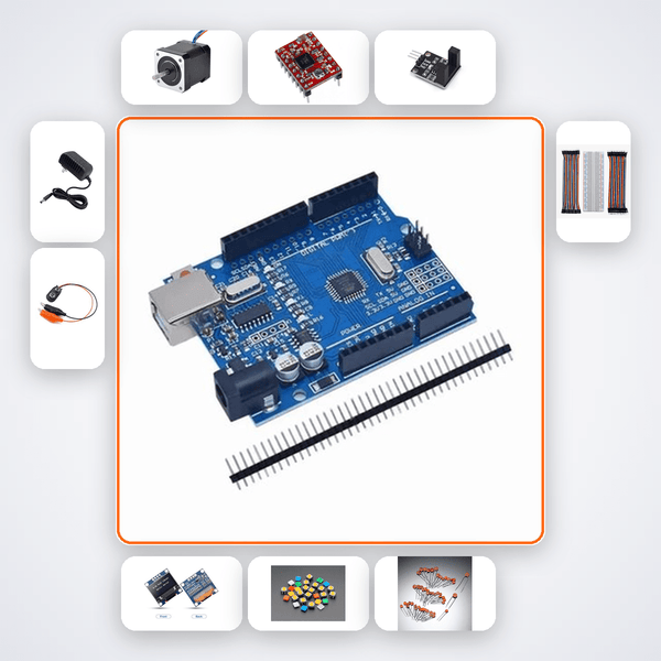 Automatic Pet Feed Dispenser Kit with Arduino Uno + Motor - Compoden
