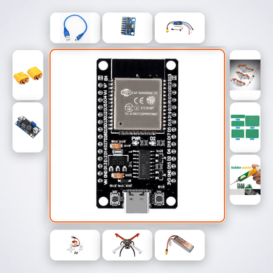 Autonomous Drone Object Avoidance Node Kit with ESP32 + MPU6050 - Compoden