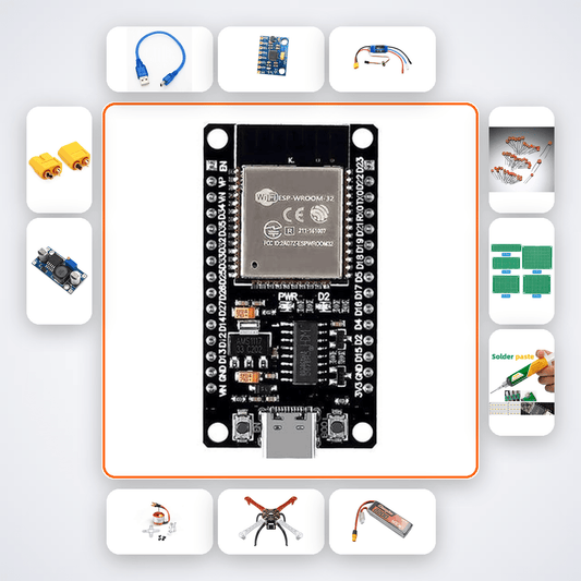 Autonomous Drone Obstacle Avoidance Kit with ESP32 + MPU6050 - Compoden