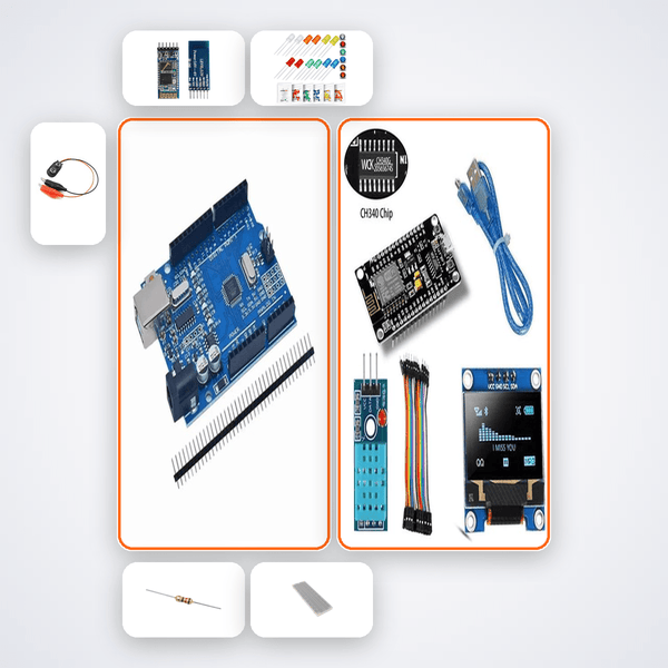 Baby Room Comfort Monitor Kit with Arduino Uno + Sensor - Compoden