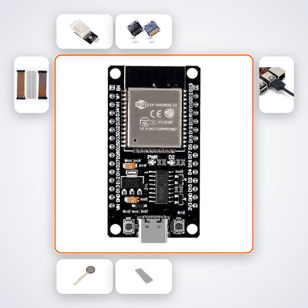 Baby Room Comfort Monitor Kit with ESP32 + DHT22 v3 - Compoden