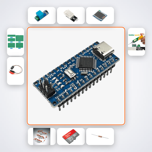 Baby Room Monitor Kit - Arduino Nano NRF24L01 Wireless Temp Humidity - Compoden