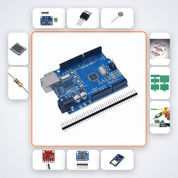 Battery Capacity Discharge Tester Kit with Arduino Uno - Compoden