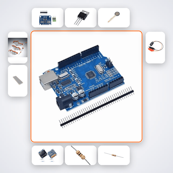 Battery Internal Resistance Meter Kit with Arduino Uno + LED - Compoden