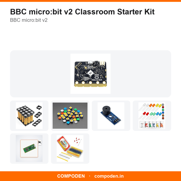 BBC micro:bit v2 Classroom Starter Kit - Compoden