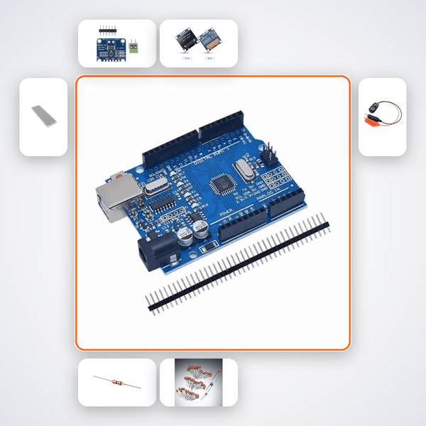 Bench Power Supply Monitor Kit with Arduino Uno + LED - Compoden