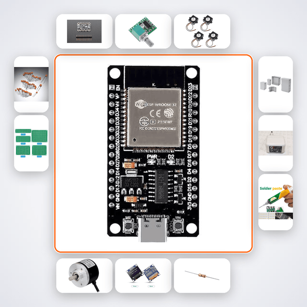 Binaural Beat Therapy Timer Kit with ESP32 + LED - Compoden