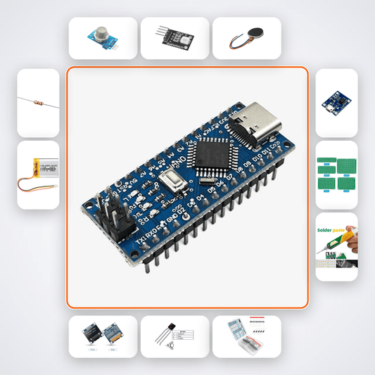 Biofeedback Stress Therapy Device Kit with Arduino Nano + Sensor - Compoden