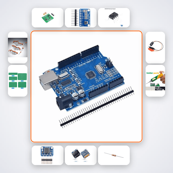 Bioimpedance Body Composition Analyser Kit with Arduino Uno + LED - Compoden