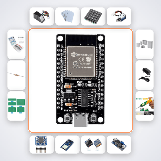 Biometric Home Entry System Kit with ESP32 + LED - Compoden