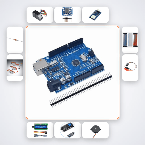 Biometric Time-Stamped Attendance Variant 15 Kit with Arduino Uno + Sensor - Compoden