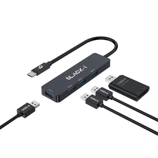 Black-i USB-C to 4-Port USB 3.0 Hub 1M - Compoden