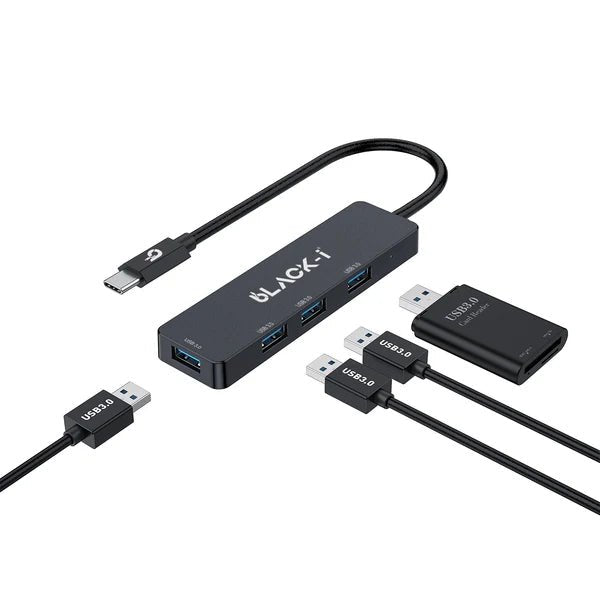 Black-i USB-C to 4-Port USB 3.0 Hub 1M - Compoden