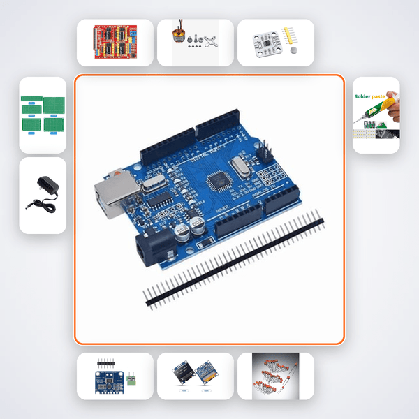 BLDC Field Oriented Controller Kit with Arduino Uno + Motor - Compoden