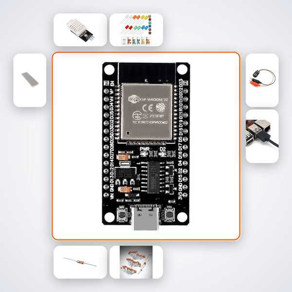BLE Mesh Network 10 Nodes Kit with ESP32 + DHT22 - Compoden