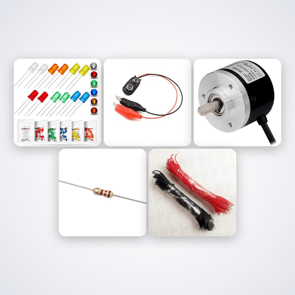 Blink My First LED Kit - Press-Button Light-Up Circuit for Ages 6-8 - Compoden