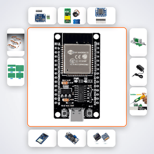 Blockchain Energy Metering Node Kit with ESP32 + LED - Compoden