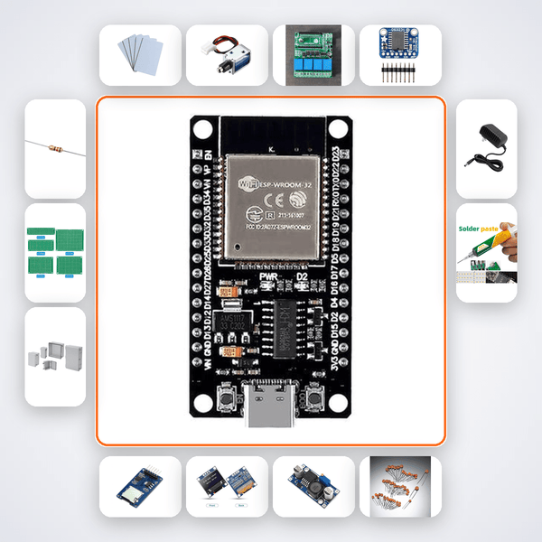 Blockchain-Logged Access Control Kit with ESP32 + Relay - Compoden