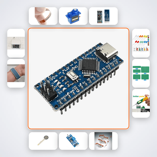 Bluetooth Home Automation Kit with Arduino Nano + Flex Sensors - Compoden
