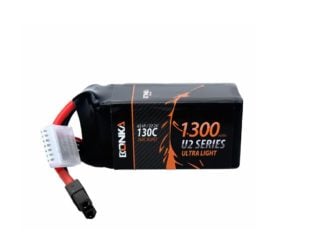 Bonka 22.2V 1300mAh 130C 6S FPV U2 Series Lithium Polymer Battery Pack - Compoden