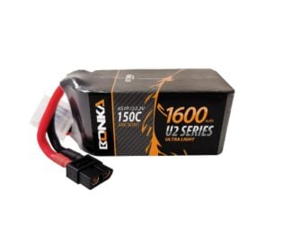 Bonka 22.2V 1600mAh 150C 6S FPV U2 Series Lithium Polymer Battery Pack - Compoden