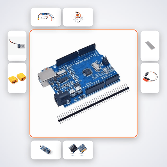Brushless Motor KV Estimator Kit with Arduino Uno + Motor - Compoden