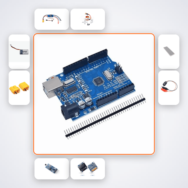 Brushless Motor KV Estimator Kit with Arduino Uno + Motor - Compoden
