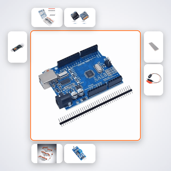 Cable Length TDR Estimator Kit with Arduino Uno + LED - Compoden