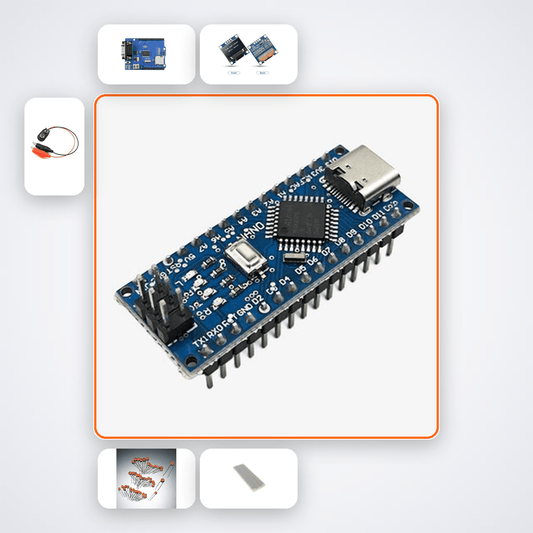 CAN Bus Hello World Kit with Arduino Nano + LED - Compoden