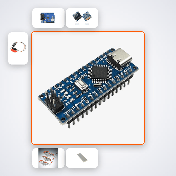 CAN Bus Hello World Kit with Arduino Nano + LED - Compoden