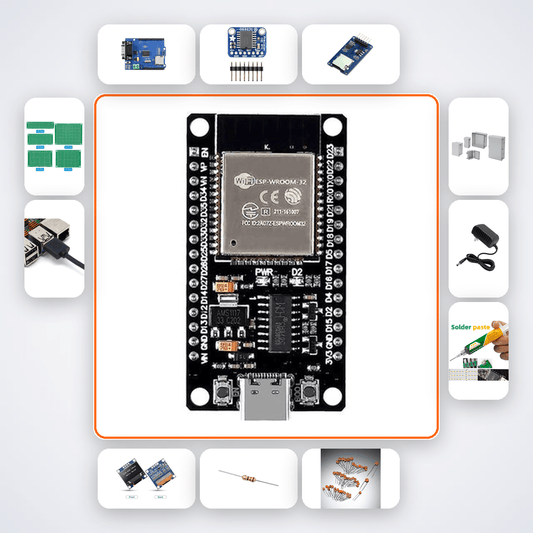 CAN Bus OBD-II Vehicle Logger Kit with ESP32 + LED - Compoden