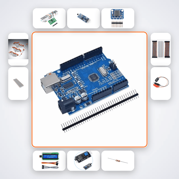 Centripetal Force vs Radius Study Kit with Arduino Uno + Sensor - Compoden