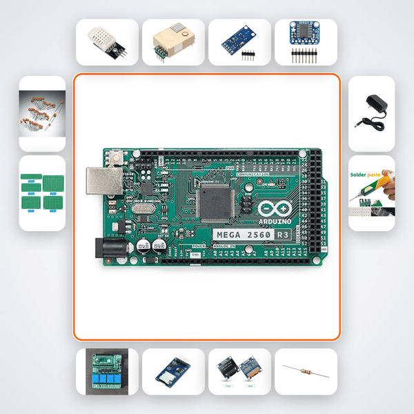 Classroom CO2 Monitor Kit with Arduino Mega + DHT22 - Compoden