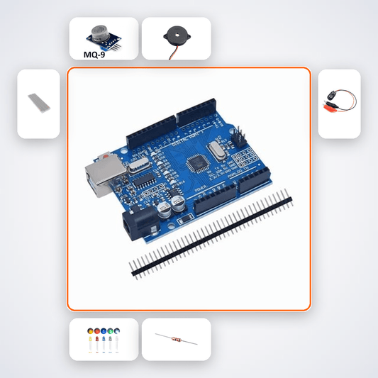 CO Alert Kit with Arduino Nano + Sensor - Build a Carbon Monoxide Detector - Compoden