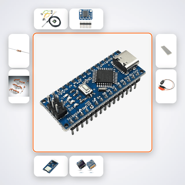 Cold Chain Temperature Data Logger Kit with Arduino Nano + LED - Compoden