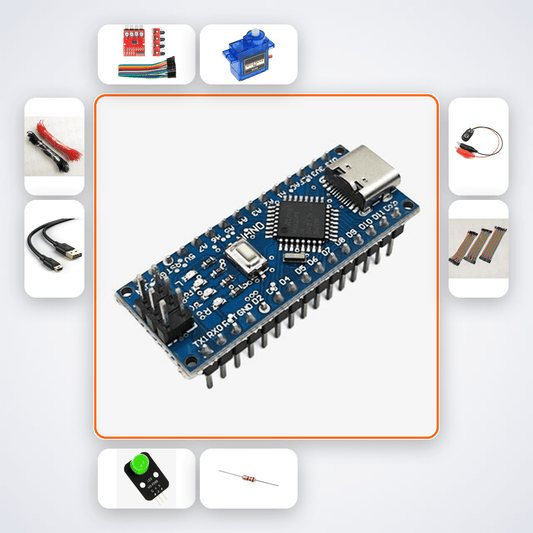 Contactless Sanitiser Dispenser with Arduino Nano - STEM Kit - Compoden