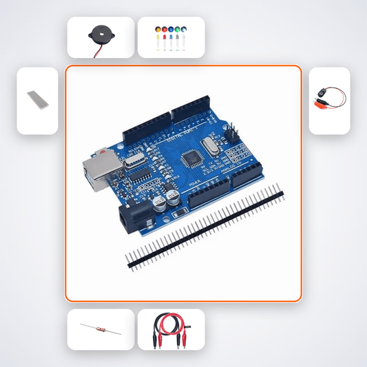 Continuity Tester Beeper Kit with Arduino Uno + LED - Compoden