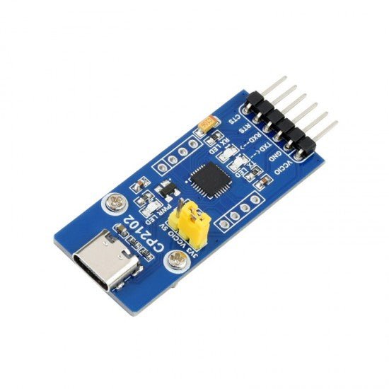CP2102 USB UART Board (Type C), USB To UART (TTL) Communication Module, USB-C Connector - Compoden