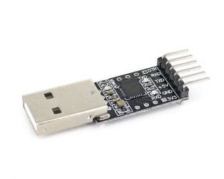 CP2102(6-pin) USB 2.0 to TTL UART serial converter - Compoden