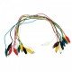 Crocodile Clip Patch Cable - Set of 10 - 50cm Cable Length - 5 Colors - Alligator Clip Patch Cable - Compoden