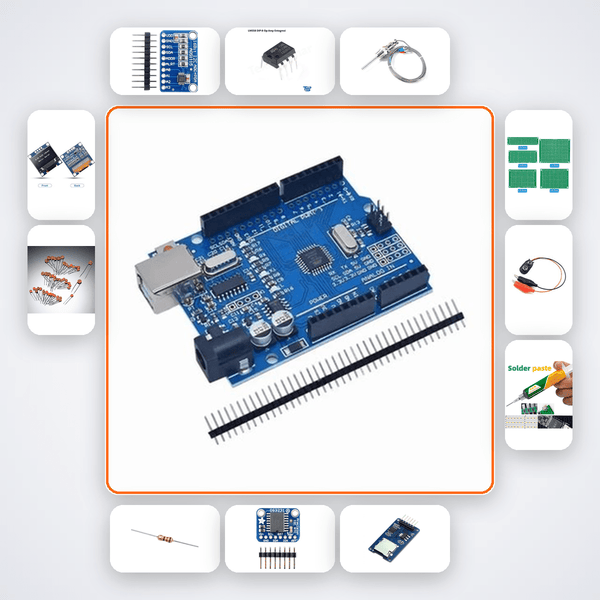 Cryogenic Temperature Logger Kit with Arduino Uno + LED - Compoden