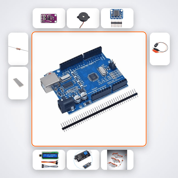 Decibel vs Distance Study Kit with Arduino Uno - Compoden