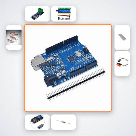 Digital Multimeter on LCD Kit with Arduino Uno - Compoden