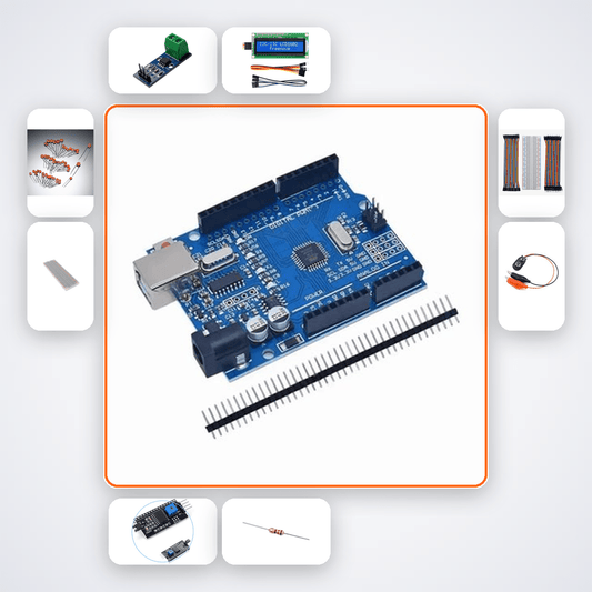 Digital Voltmeter Ammeter Kit with Arduino Uno - Compoden