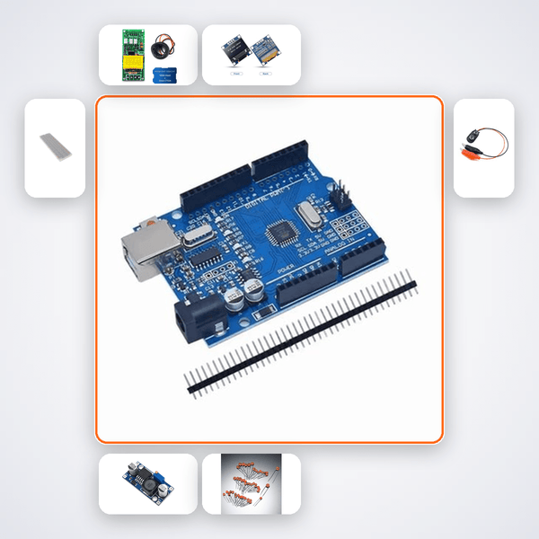 DIY AC Power Meter Kit - Arduino Uno OLED Energy Monitor - Compoden