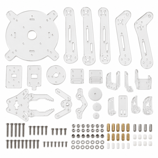 DIY Robotic Arm Mechanic Kit 4DOF – Acrylic Robot Arm for Students - Compoden