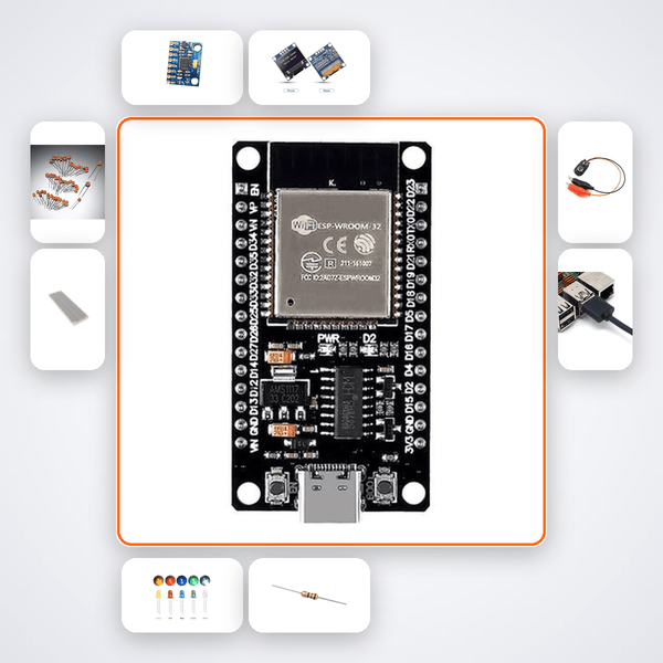 Earthquake Vibration Logger Kit with ESP32 + MPU6050 - Compoden